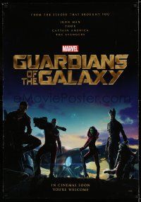 7b416 GUARDIANS OF THE GALAXY teaser English 1sh '14 Zoe Saldana, Marvel Comics sci-fi!