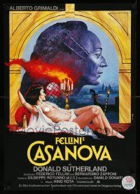7b196 FELLINI'S CASANOVA German '77 Il Casanova di Federico Fellini, sexy Peltzer art!