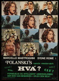7b209 WHAT German '73 Marcello Mastroianni, Hugh Griffith, Roman Polanski comedy!