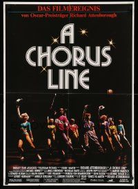 7b182 CHORUS LINE German 24x34 '86 image of New York City Broadway group!