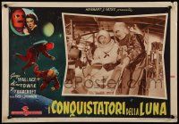 7b155 RADAR MEN FROM THE MOON Italian 13x19 pbusta '53 cool wacky sci-fi, Commando Cody serial!