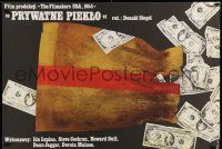 7b951 PRIVATE HELL 36 Polish 27x38 '80 Ida Lupino, Don Siegel, directed, Erol art of money & bag!