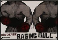 7b957 RAGING BULL Polish student poster 27x39 '08 Scorsese, boxer Robert De Niro by Harasymowicz!