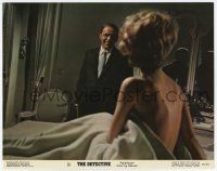 7c418 DETECTIVE color 11x14 still '68 Frank Sinatra smiles at sexy naked Lee Remick in bed!