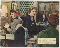 7c331 BRIDAL PATH English LC '59 Bill Travers stares at angry waitress Patricia Bredin!
