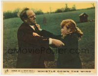 7c977 WHISTLE DOWN THE WIND English LC '62 Bryan Forbes, Bernard Lee struggling with Hayley Mills!