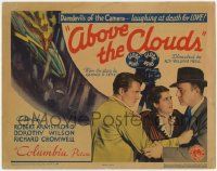 7c003 ABOVE THE CLOUDS TC '33 newsreel cameramen daredevils laughing at death for love, cool image!