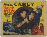 7c004 ACES WILD TC '37 tough Harry Carey threatens to beat up man holding rock over head!
