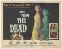 7c028 BACK FROM THE DEAD TC '57 Peggie Castle lived to destroy, cool sexy horror art & image!