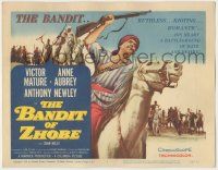 7c033 BANDIT OF ZHOBE TC '59 close up of Victor Mature on horse, Ruthless, Riotous, Romantic!