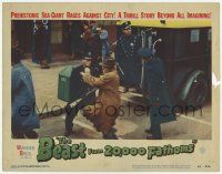 7c287 BEAST FROM 20,000 FATHOMS LC #3 '53 Ray Harryhausen, Ray Bradbury, cops & panicked citizens!