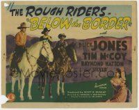 7c040 BELOW THE BORDER TC '42 Rough Riders Buck Jones, Tim McCoy, Raymond Hatton, Silver the horse