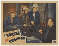 7c301 BILLY THE KID TRAPPED LC '42 western cowboy Buster Crabbe, Fuzzy St. John & Bud McTaggart!