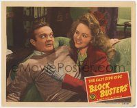 7c310 BLOCK BUSTERS LC '44 East Side Kids, close up of Leo Gorcey seduced by sexy Roberta Smith!