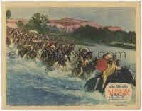 7c335 BUFFALO BILL LC '44 great image of Native American Indians fording river on horses!