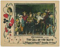 7c343 CALL OF THE MATE LC '24 William Fairbanks, Dorothy Revier, gambling art with 4 aces, lost film