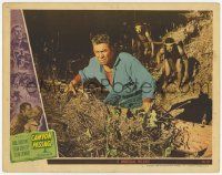 7c345 CANYON PASSAGE LC #7 '45 Tourneur, image of Native-Americans sneaking up on Ward Bond!