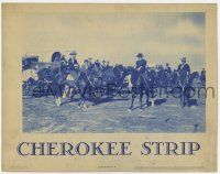 7c368 CHEROKEE STRIP LC '37 great image of cavalrymen on their horses preparing to attack!