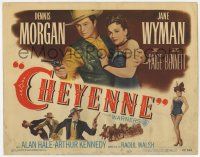 7c061 CHEYENNE TC '47 cool images of cowboy Dennis Morgan, Jane Wyman, Janis Paige!