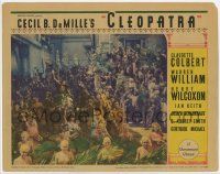 7c374 CLEOPATRA LC '34 Warren William as Julius Caesar rides through street, Cecil B. DeMille