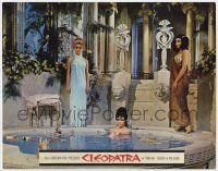 7c377 CLEOPATRA roadshow LC '63 sexy naked Elizabeth Taylor in elaborate bath with maidens!