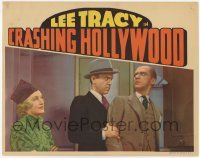 7c393 CRASHING HOLLYWOOD LC '38 Lee Patrick watches angry Paul Guilfoyle grab Lee Tracy!