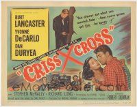 7c079 CRISS CROSS TC R58 Burt Lancaster & Yvonne De Carlo, Robert Siodmak film noir!