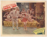 7c404 DANGEROUS MONEY LC #6 '46 Sidney Toler as Charlie Chan dancing with sexy Hawaiian girls!