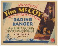 7c091 DARING DANGER TC '32 daredevil Tim McCoy rides & fights his way through Daring Danger!
