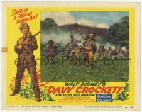 7c409 DAVY CROCKETT, KING OF THE WILD FRONTIER LC #8 '55 Chief Red Stick Pat Hogan leads Indians!