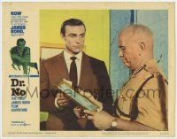 7c432 DR. NO LC #7 '62 close up of Sean Connery as James Bond asking guard about a picture!