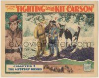 7c461 FIGHTING WITH KIT CARSON chapter 1 LC '40s Johnny Mack Brown, serial, The Mystery Riders!