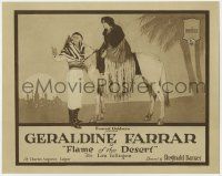 7c119 FLAME OF THE DESERT TC '19 opera star Geraldine Farrar w/ real husband Lou Tellegen, lost film