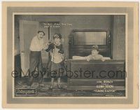 7c464 FLAMING FLAPPERS LC '25 Hal Roach, Glenn Tryon, maid is 3 jumps ahead of trouble, lost film!