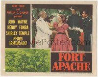 7c475 FORT APACHE LC #4 '48 Guy Kibbee looks amazed when cut in while dancing with Shirley Temple!