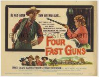 7c123 FOUR FAST GUNS TC '60 James Craig was faster than any man alive, but not Martha Vickers!