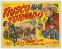 7c124 FRISCO TORNADO TC '50 cowboy Allan 'Rocky' Lane and his stallion Black Jack!