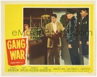 7c486 GANG WAR LC #6 '58 young mobster Charles Bronson in a city that is Hell in concrete!