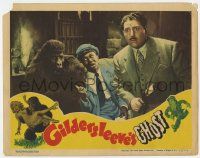 7c495 GILDERSLEEVE'S GHOST LC '44 Harold Peary scared by Charles Gemora in gorilla suit!