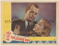 7c496 GLASS KEY LC '42 wonderful close up of Alan Ladd with Veronica Lake in his arms!