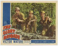 7c498 GLORY BRIGADE LC '53 Victor Mature & Lee Marvin scouting for their enemy in the Korean War!
