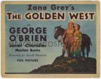 7c133 GOLDEN WEST TC '32 white man George O'Brien becomes Indian chief, written by Zane Grey!