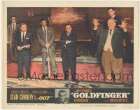 7c500 GOLDFINGER LC #6 '64 Gert Froebe explains scheme to rob Fort Knox of its gold, James Bond!