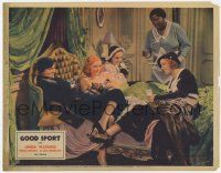 7c504 GOOD SPORT LC '31 maid Louise Beavers looks angry at sexy society girls on bed!