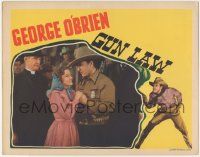 7c515 GUN LAW LC '38 romantic c/u of sheriff George O'Brien & Rita Oehmen