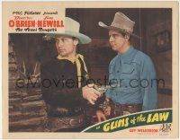 7c520 GUNS OF THE LAW LC '44 close up of Texas Rangers Dave Tex O'Brien & James Newill!