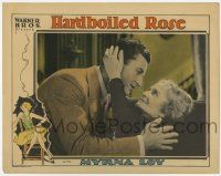 7c527 HARDBOILED ROSE LC '29 art of blonde Myrna Loy, William Collier Jr. & Brockwel, lost film!