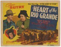 7c142 HEART OF THE RIO GRANDE TC '42 singing cowboy Gene Autry, Smiley Burnette & Fay McKenzie!