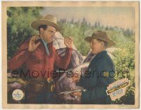 7c536 HEART OF THE ROCKIES LC '37 The Three Mesquiteers' Ray Corrigan is relieved of his guns!