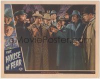 7c561 HOUSE OF FEAR LC '44 Basil Rathbone as detective Sherlock Holmes apprehends bad guys!